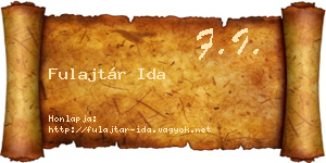 Fulajtár Ida névjegykártya